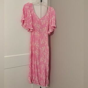 A New Day Pink Floral Maxi Dress